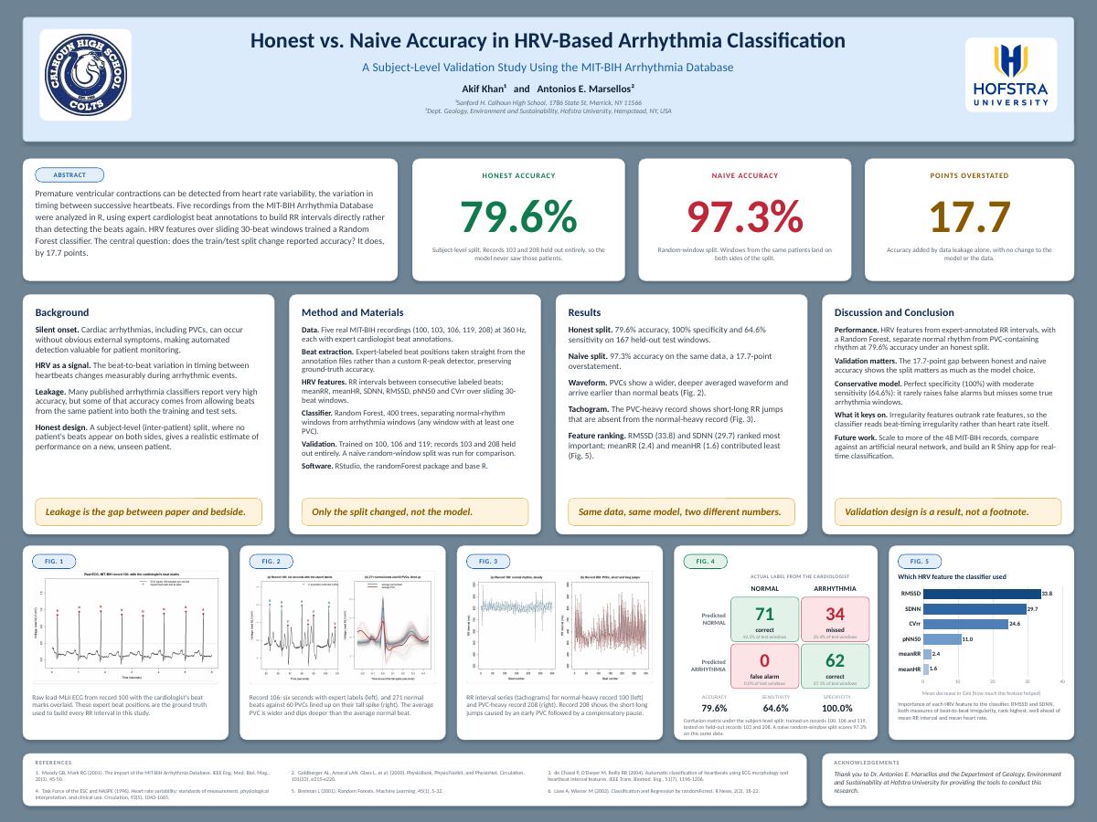 First page preview of HRV arrhythmia poster