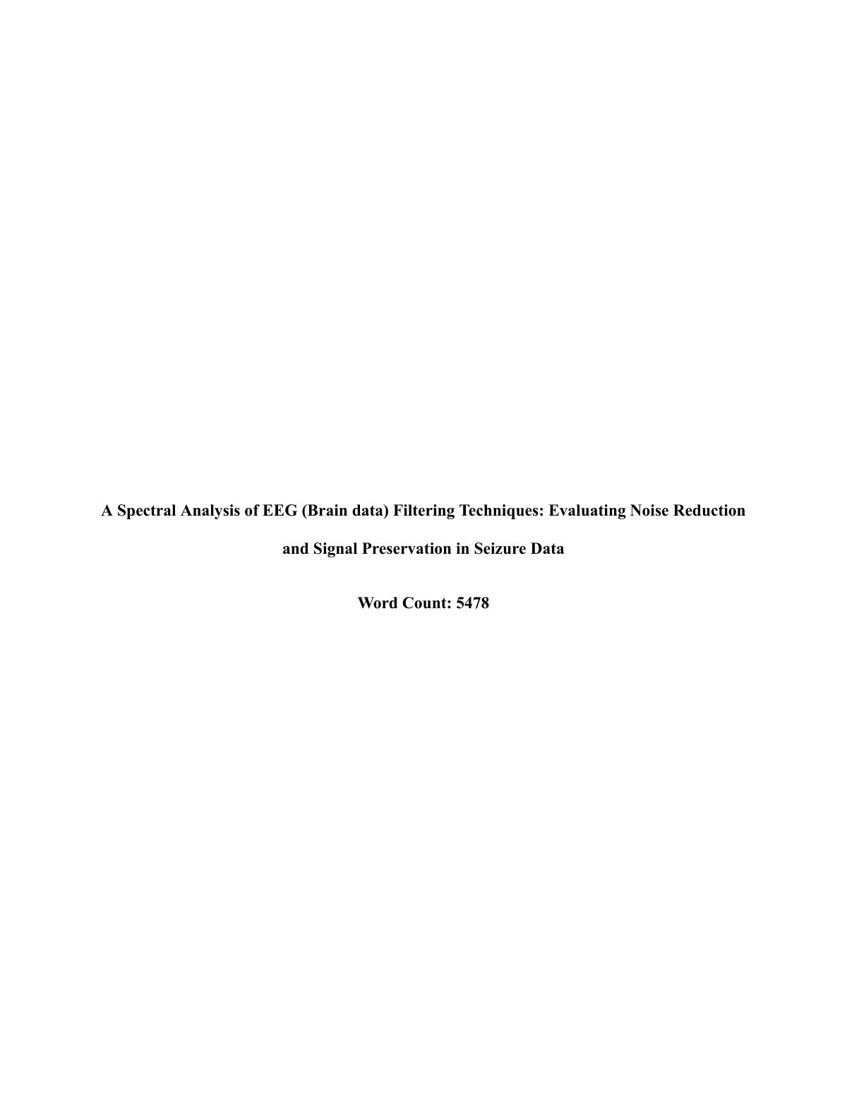 First page preview of AP Research paper